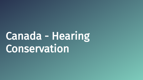 Hearing Conservation (Canada)