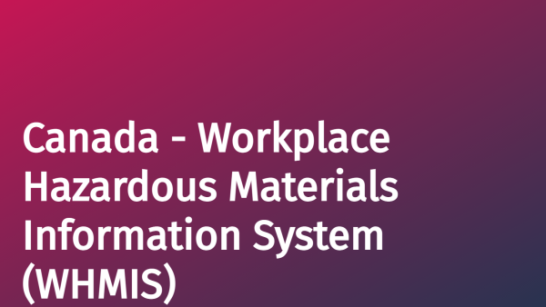 Workplace Hazardous Materials Information System (WHMIS) (Canada)